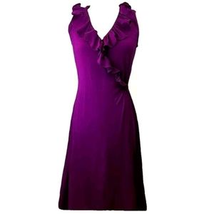 Boden Women's Wrap Ruffle Dress US 4 L Tall